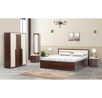 Austin Brown Bed Room Set By Piyestra